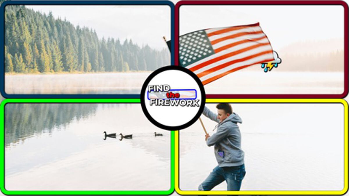Find the Firework - 4 Corners Game image number null